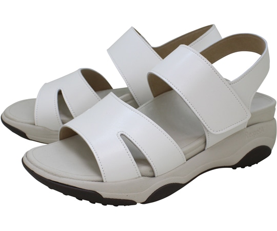 リゲッタ 厚底EVAサンダル ホワイト S（22.0~22.5cm） RW0035-WHT-S 1足（ご注文単位1足）【直送品】