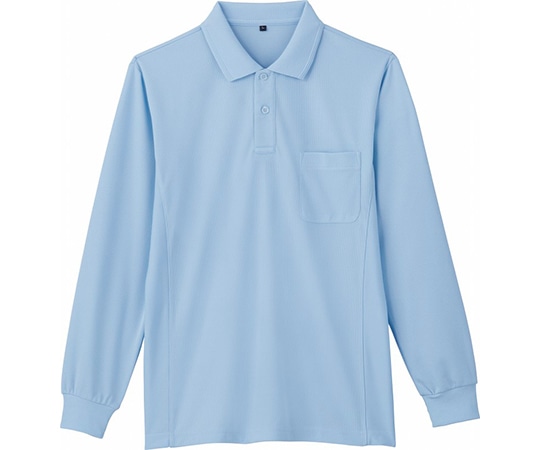 WHISEL（自重堂） 長袖ポロシャツ サックス EL 85884 1枚（ご注文単位1枚）【直送品】
