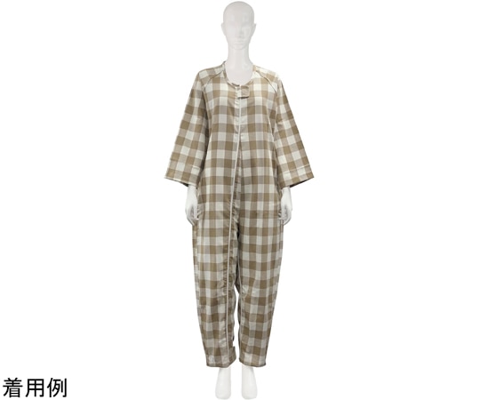 竹虎 フドーねまきB 厚手 チェックベージュ M 106893 1枚（ご注文単位1枚）【直送品】