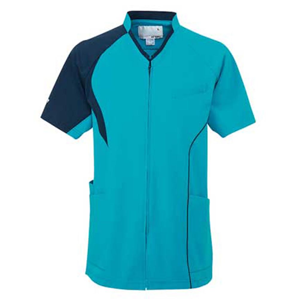 YONEX（トンボ） 前開きスクラブ ピーコックグリーン M（身丈70cm） CY832-46 M 1枚（ご注文単位1枚）【直送品】