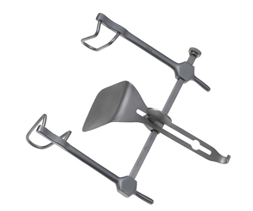 日本フリッツメディコ 開創器 ゴッセ型 2弁 鈎幅35×63mm R139-1644 1個(ご注文単位1個)【直送品】