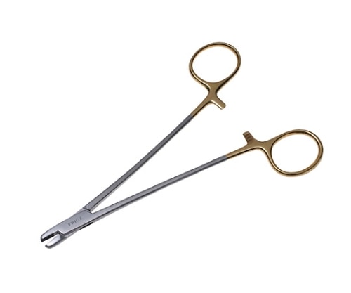 日本フリッツメディコ T/C鋼線鉗子 18cm 0.5チップ付 P019-018L 1個（ご注文単位1個）【直送品】