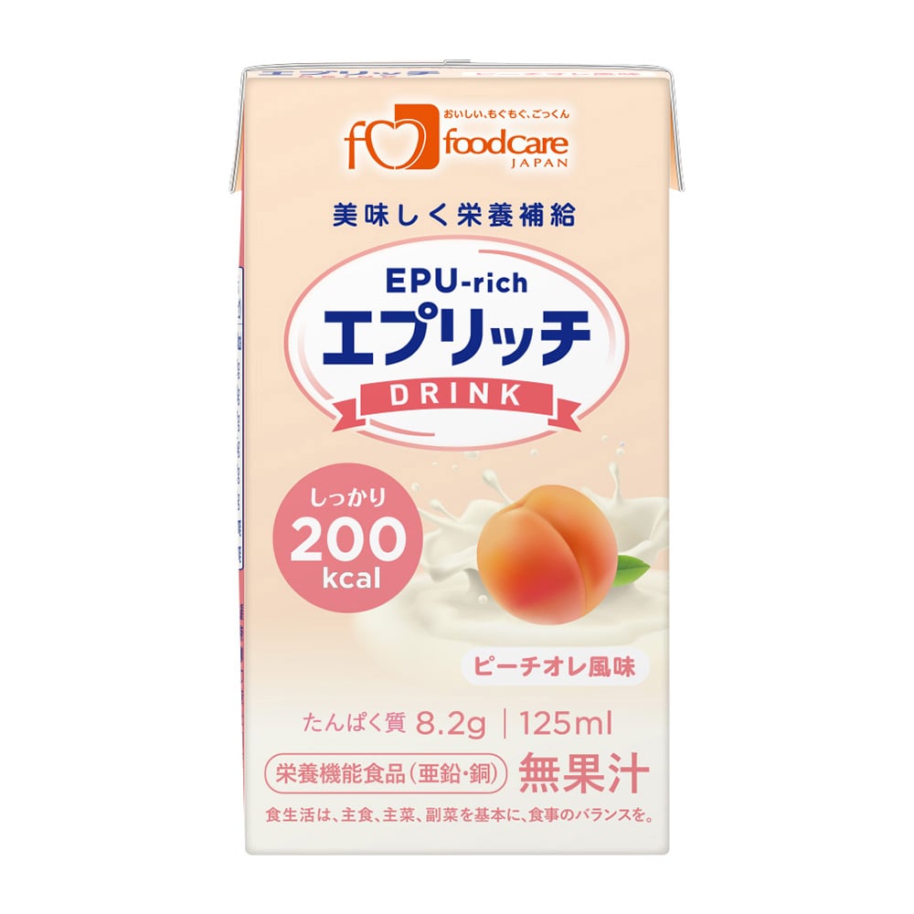 フードケア エプリッチドリンク ピーチオレ風味 1箱(24本入) 1箱※軽 (ご注文単位1箱)【直送品】