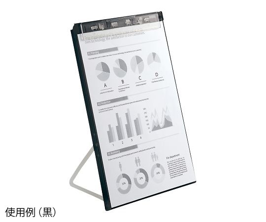 LIHITLAB クリップボード（A4・スタンド付） 黒 A5167-24 1枚（ご注文単位1枚）【直送品】