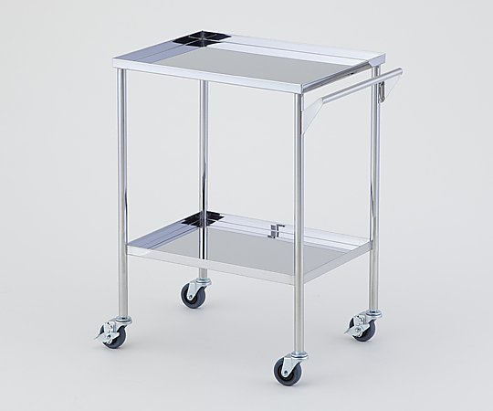 ナビス（アズワン） 回診車（静音） 2段 600×450×825mm KS-2V-M 1台（ご注文単位1台）【直送品】