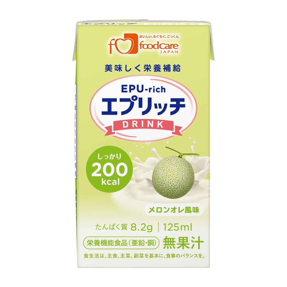 フードケア エプリッチドリンク メロンオレ風味 1箱（24本入） 1箱※軽 (ご注文単位1箱）【直送品】
