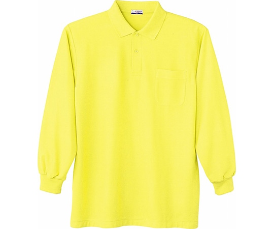WHISEL（自重堂） 長袖ポロシャツ イエロー LL 24434 1枚（ご注文単位1枚）【直送品】