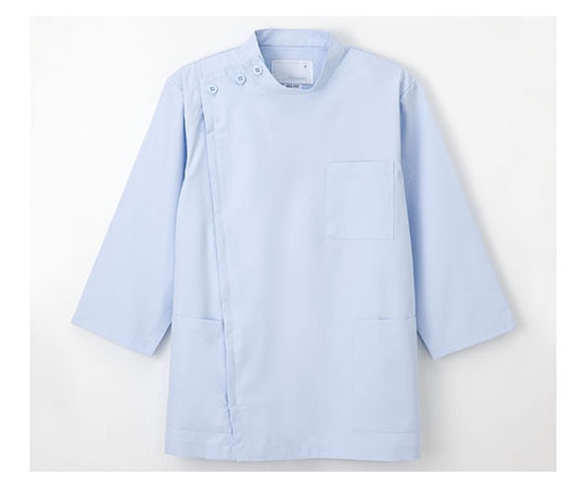 ナガイレーベン 男子横掛8分袖 ブルー S KES5165 1枚（ご注文単位1枚）【直送品】