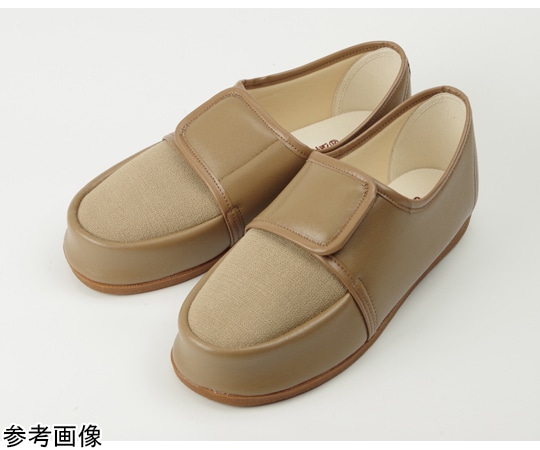 マリアンヌ製靴 足元応援W603 片足（左）茶 25.0cm  1個（ご注文単位1個）【直送品】