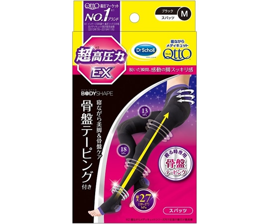 レキットベンキーザー・ジャパン ドクターショール 寝ながらメディキュット スパッツ 骨盤テーピングEX Mサイズ  1足（ご注文単位1足）【直送品】
