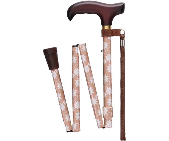 フジホーム ベーシック 折畳 S ステンシルピンク WB3939 1本（ご注文単位1本）【直送品】