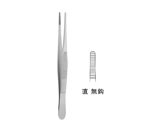 ジェイ・シー・ティ 外科鑷子 スタンダード JC01-0102 1個(ご注文単位1個)【直送品】