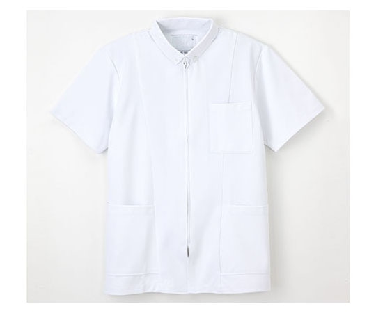 ナガイレーベン 男子上衣 ホワイト S HO1957 1枚（ご注文単位1枚）【直送品】