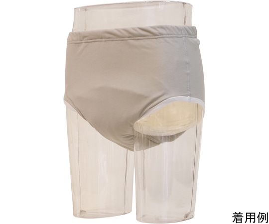 ニシキ(シニア・介護用品) デラックス安心ブリーフ300 男性用 L グレー H4956-L-GY 1枚(ご注文単位1枚)【直送品】