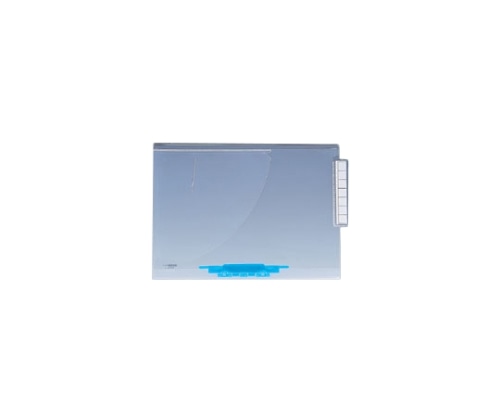 LIHITLAB カルテフォルダー（ルーパーフラットファスナー） 8青 HK738 1箱（50枚入） HK738-8 1箱（ご注文単位1箱）【直送品】