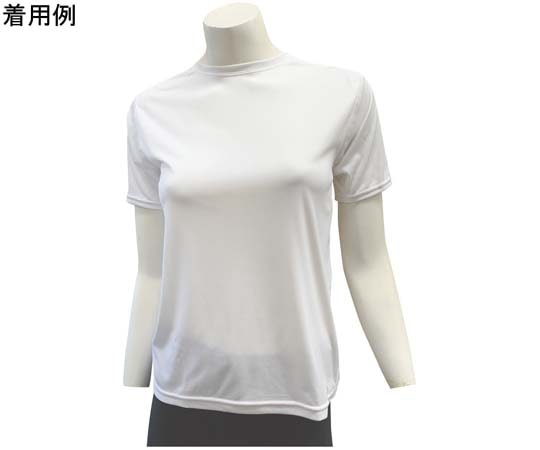 ワンポイント ベーシックTシャツ レディース 半袖 ホワイト L 96921-white-L 1個（ご注文単位1個）【直送品】