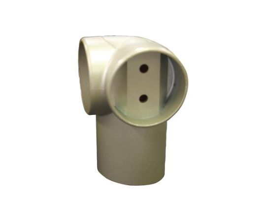 アズワン φ35mm 手すり用コーナーブラケット(シルバー) EA951EL-253 1個(ご注文単位1個)【直送品】