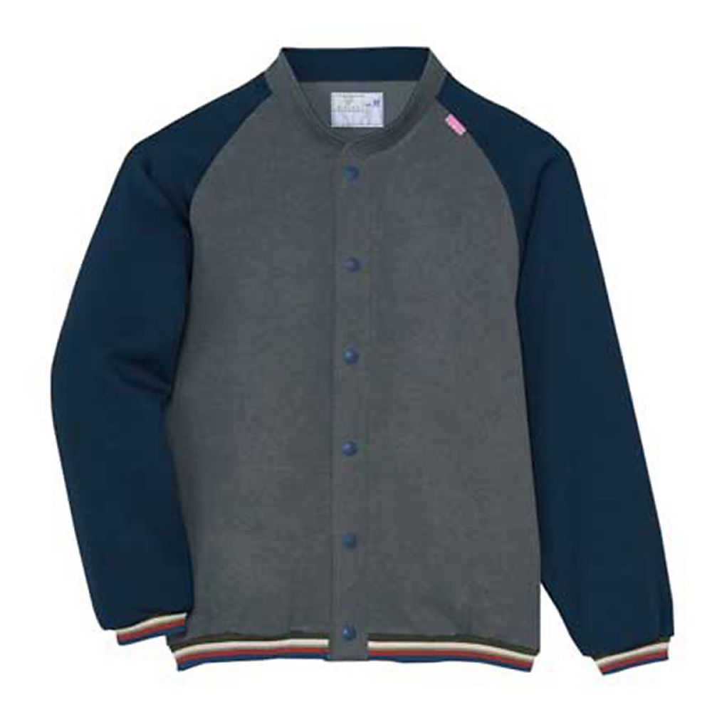 KIRAKU（トンボ） 前開きシャツ グレーモク M（身丈63cm） CV202-08 M 1枚（ご注文単位1枚）【直送品】