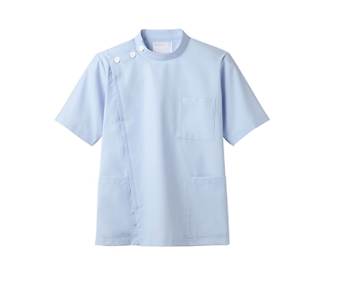 住商モンブラン メンズKC 半袖 サックス 72-956 LL 1枚(ご注文単位1枚)【直送品】