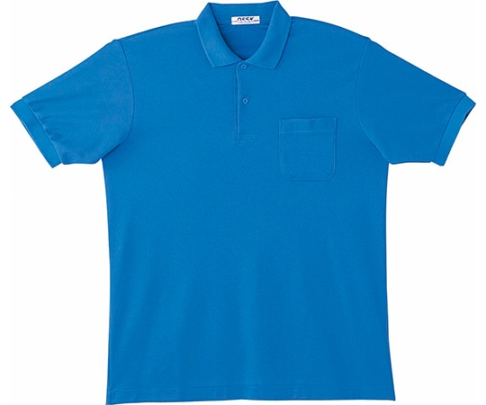 WHISEL（自重堂） 半袖ポロシャツ ブルー L 17 1枚（ご注文単位1枚）【直送品】