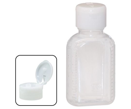 金鵄製作所 小判型投薬瓶 60mL ワンタッチキャップ(ホワイト:白) 200本入 23010-001 1箱(ご注文単位1箱)【直送品】