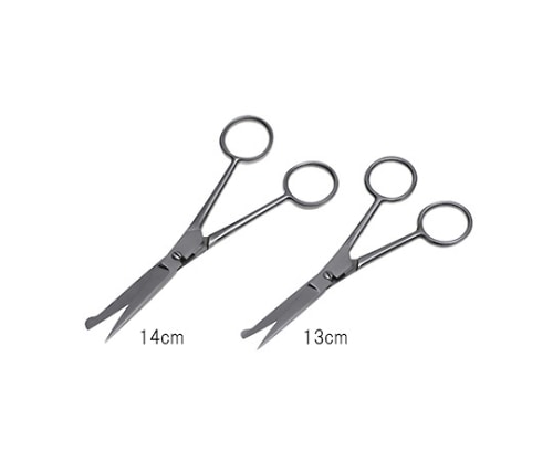 日本フリッツメディコ 標本剪刀 14cm ハズシ E992-019 1個（ご注文単位1個）【直送品】