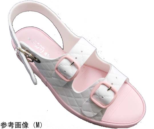 山一 抗菌キルティング2バンドサンダル ピンク M 7609PKM 1足（ご注文単位1足）【直送品】