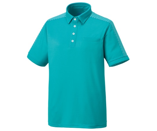 KAZEN ニットシャツ グリーン L KZN232-12 L 1枚（ご注文単位1枚）【直送品】