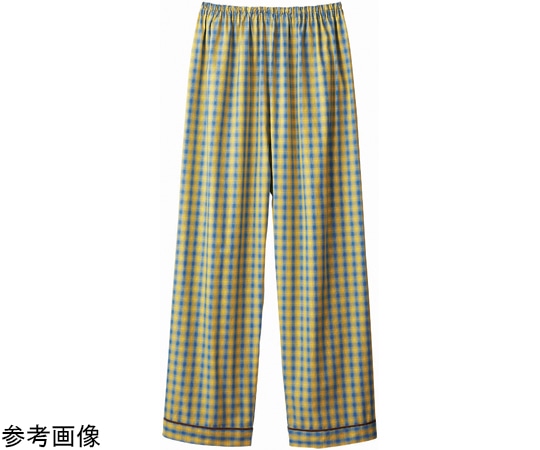 住商モンブラン 患者衣 兼用 パンツ ブルー/イエロー 3L 59-435 3L 1枚（ご注文単位1枚）【直送品】