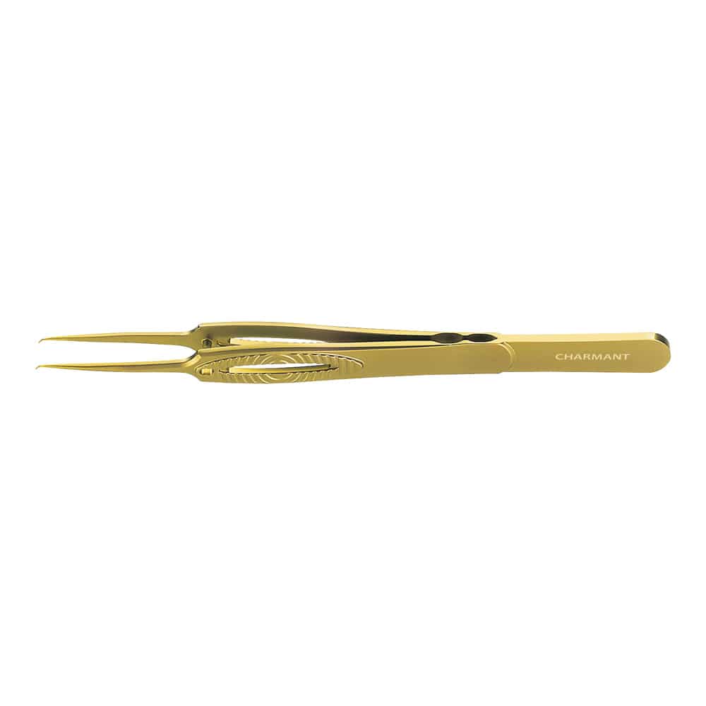 シャルマン マイクロ鑷子 反（チタン製）110mm 37-0018 1本（ご注文単位1本）【直送品】
