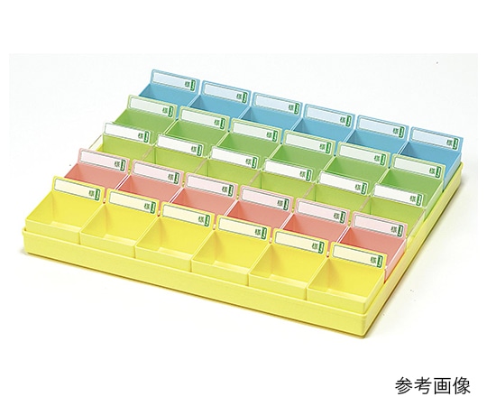エスティーメディカル 投薬トレー（ハンガー無）30駒（ピンクトレー/ピンク駒） PT-30P 1セット（ご注文単位1セット）【直送品】