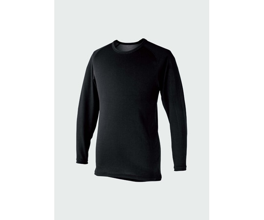 帝健 WARMSYSTEMR保温性インナー長袖シャツ Lサイズ CTST52BK(L) 1枚(ご注文単位1枚)【直送品】