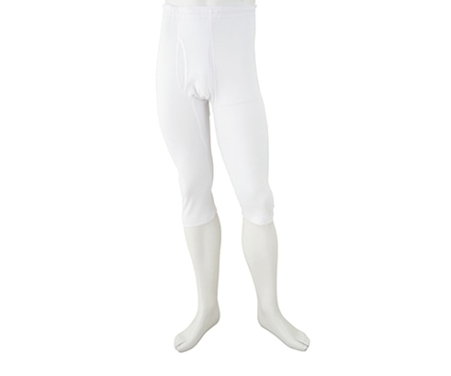 ケアファッション 紳士ロングパンツ(2枚組) ホワイト M 38022 1組(ご注文単位1組)【直送品】