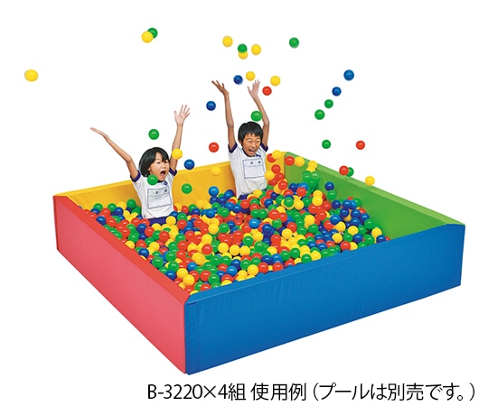 トーエイライト ボールプール用 PEボール（青・緑・赤・黄） 500個入 B-3220 1箱（ご注文単位1箱）【直送品】