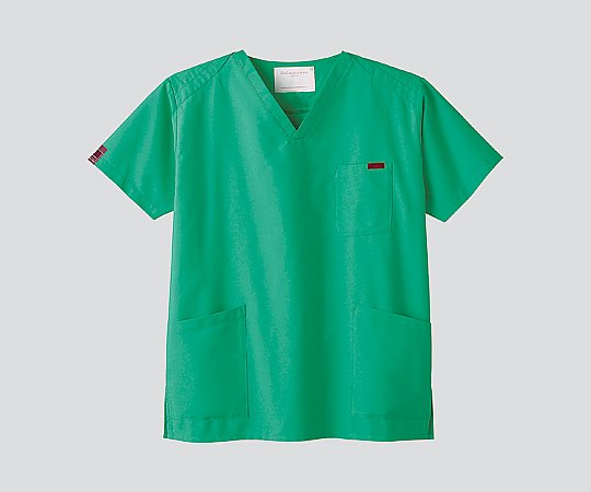 PANTONE(フォーク) スクラブ (男女兼用/右肩ホック式) エメラルド/LL 7000SC LL 1枚(ご注文単位1枚)【直送品】