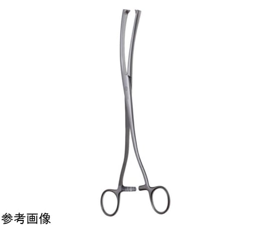 日本フリッツメディコ ミューゾ子宮鉗子 曲 24cm 8mm G341-008 1本（ご注文単位1本）【直送品】