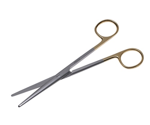 日本フリッツメディコ T/Cメーヨ・レクサー剪刀 16cm 直 B022-016X 1個(ご注文単位1個)【直送品】