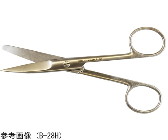 NAPOX 小型解剖用反剪刀 片鋭片鈍 130mm B-28 1個(ご注文単位1個)【直送品】