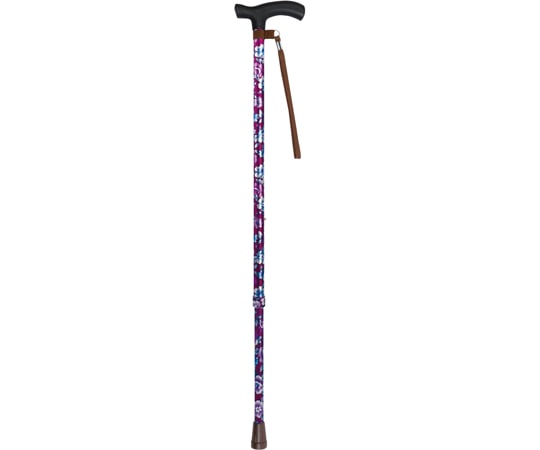 島製作所 伸縮ステッキA 花柄R 92-F5 1本（ご注文単位1本）【直送品】