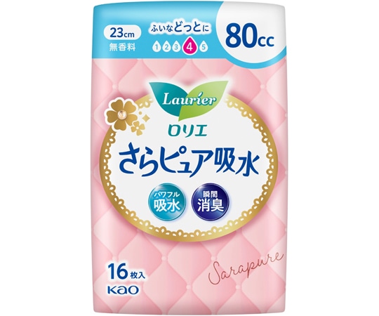 花王 ロリエさらピュア吸水80cc 1ケース(16パック入) 1ケース(ご注文単位1ケース)【直送品】