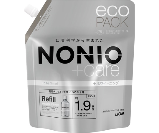 ライオン NONIOプラスホワイトニング デンタルリンス つめかえ用  1個（ご注文単位1個）【直送品】