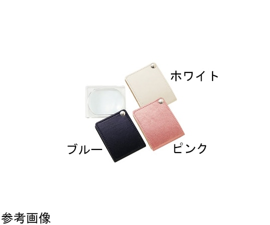 池田レンズ工業 ポケットルーペ 3倍 50×60mm ブルー 3140E 1個（ご注文単位1個）【直送品】