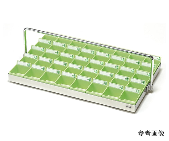 エスティーメディカル 投薬トレー（ハンガー付）40駒（クリア駒） ST-40CH 1セット（ご注文単位1セット）【直送品】