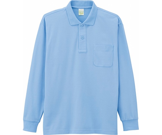 WHISEL（自重堂） 長袖ポロシャツ サックス EL 85244 1枚（ご注文単位1枚）【直送品】
