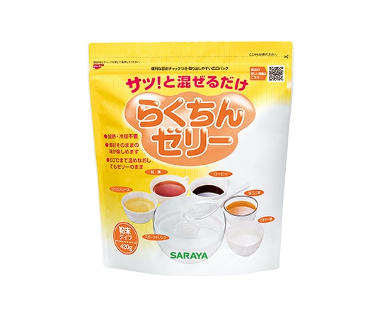 サラヤ らくちんゼリー420g 1ケース（12袋入） 58027 1ケース※軽 (ご注文単位1ケース）【直送品】