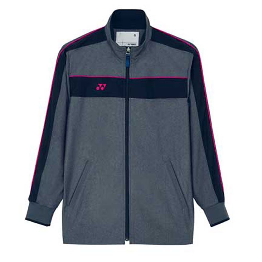 YONEX（トンボ） 防風ジャケット グレーモク×ピンク M（身丈68cm） CY104-11 M 1枚（ご注文単位1枚）【直送品】