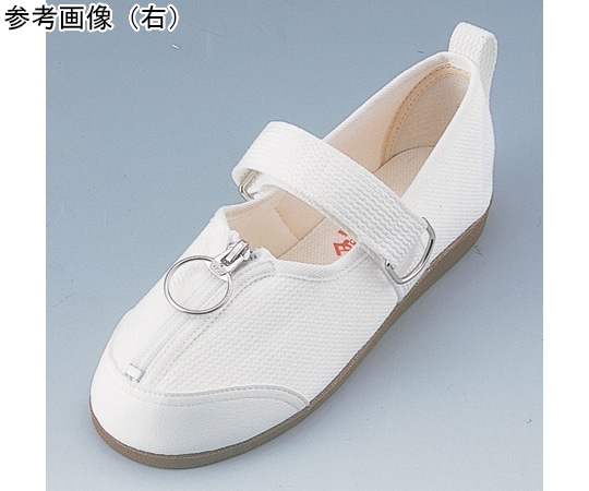 マリアンヌ製靴 足元応援W505 片足（右）白 24.0cm  1個（ご注文単位1個）【直送品】