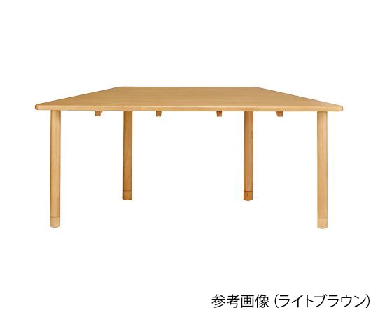 貞苅椅子製作所 天然木テーブル ライトブラウン 台形 4~5人掛け A脚 TT2-K18082 LB 1台(ご注文単位1台)【直送品】