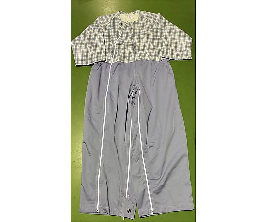 アズワン 介護つなぎ ブルー 3Lサイズ 10枚入 1箱(ご注文単位1箱)【直送品】