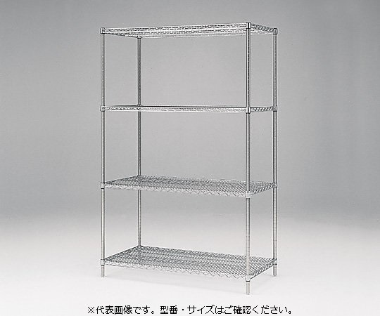 アズワン イーブンシェルフ 758×613×1400mm AHL760S4・1400 1台(ご注文単位1台)【直送品】